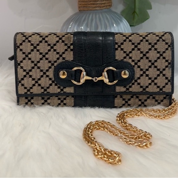 Gucci Diamante Horsebit Long Wallet - Picture 1 of 11